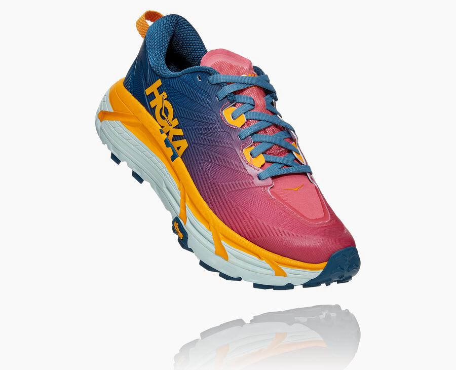 Hoka One One Spor Ayakkabı Kadın Mavi - Mafate Speed 3 - TY5964783